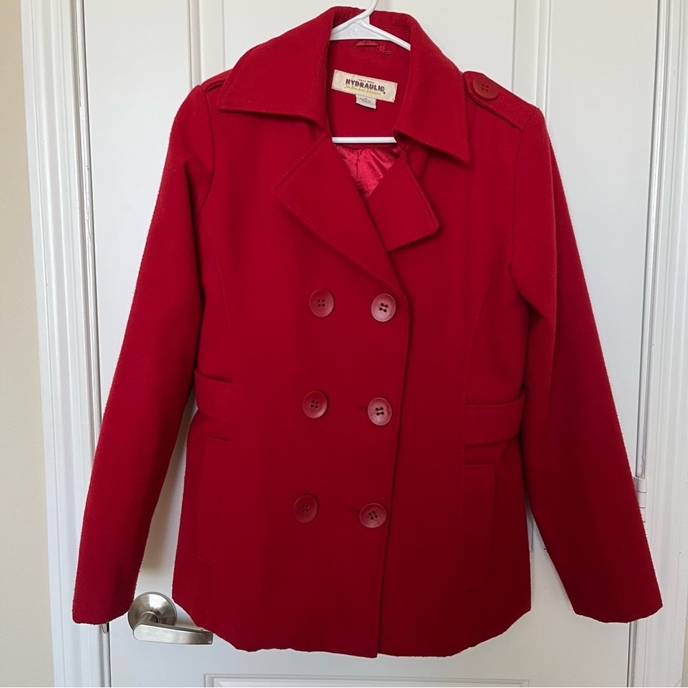 Red Pea Coat | Hydraulic (size M)